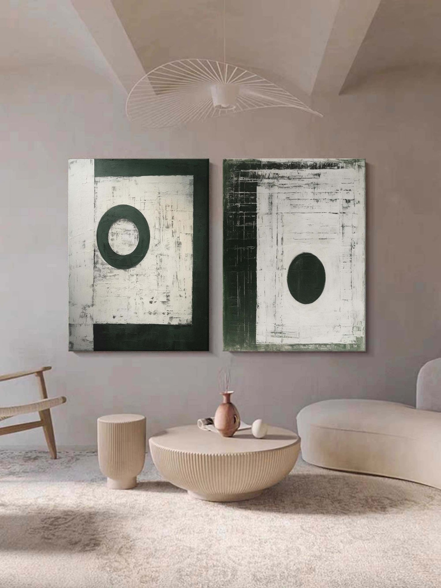 Abstract Painting Set Of 2 #SP151-Homemural