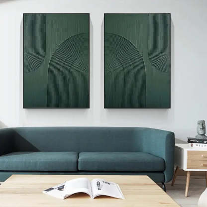 Landscape Art Painting hand-painted Set Of 2 #HM1424