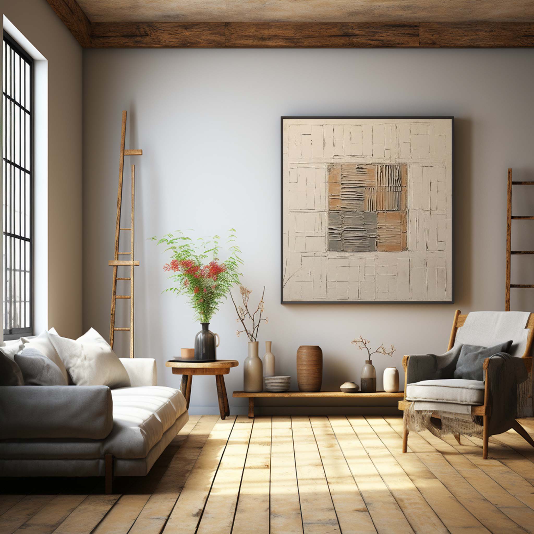 Wabi-Sabi Art Painting hand - painted #HM789-Homemural