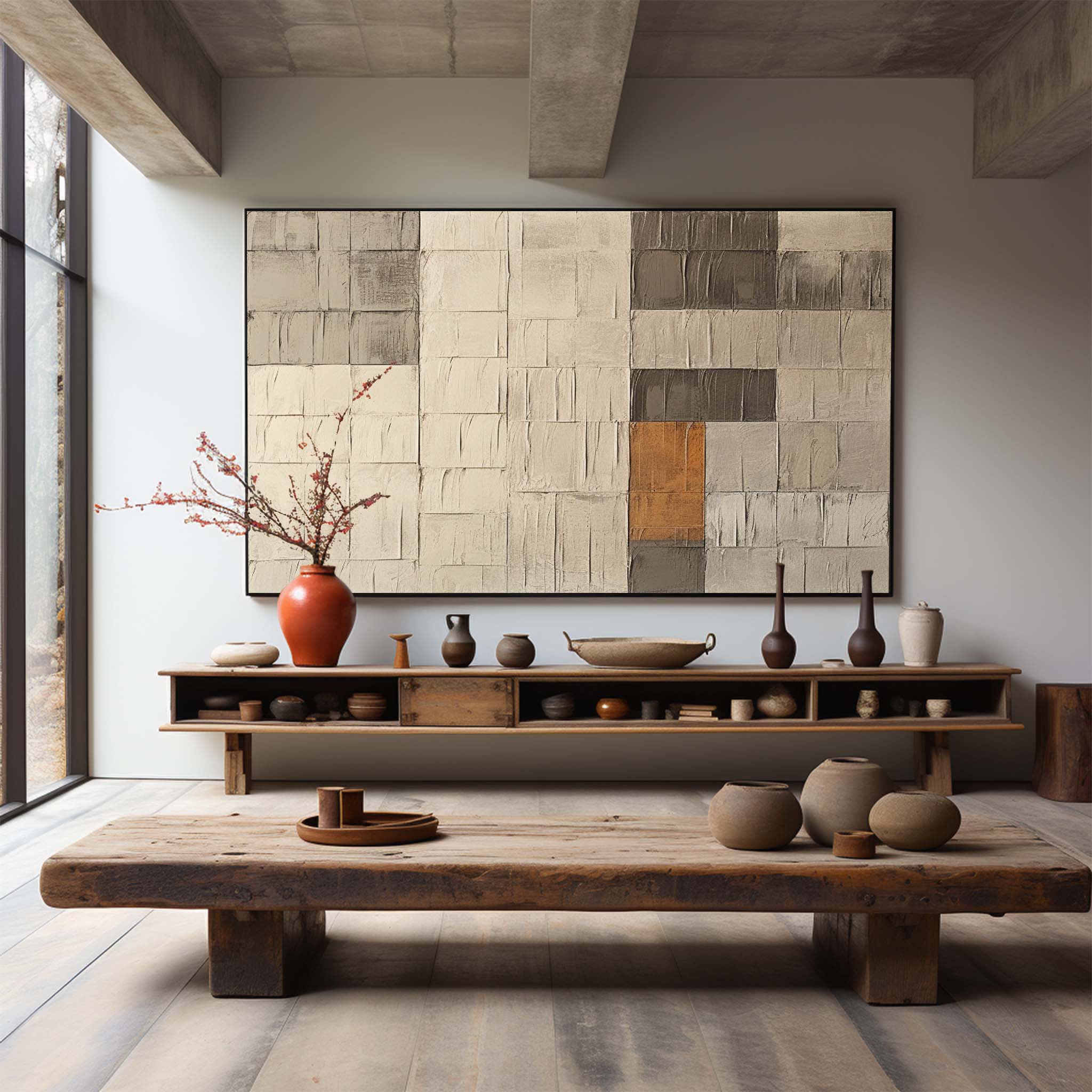 Wabi-Sabi Art Painting hand - painted #HM788-Homemural