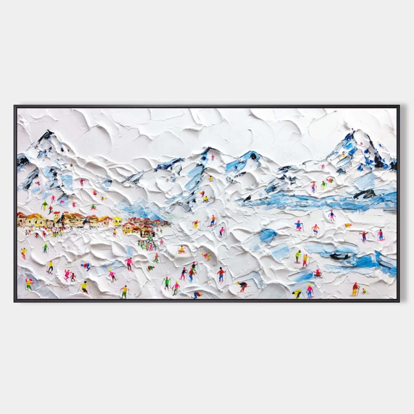 Plaster Art Painting hand - painted #HM183-Homemural