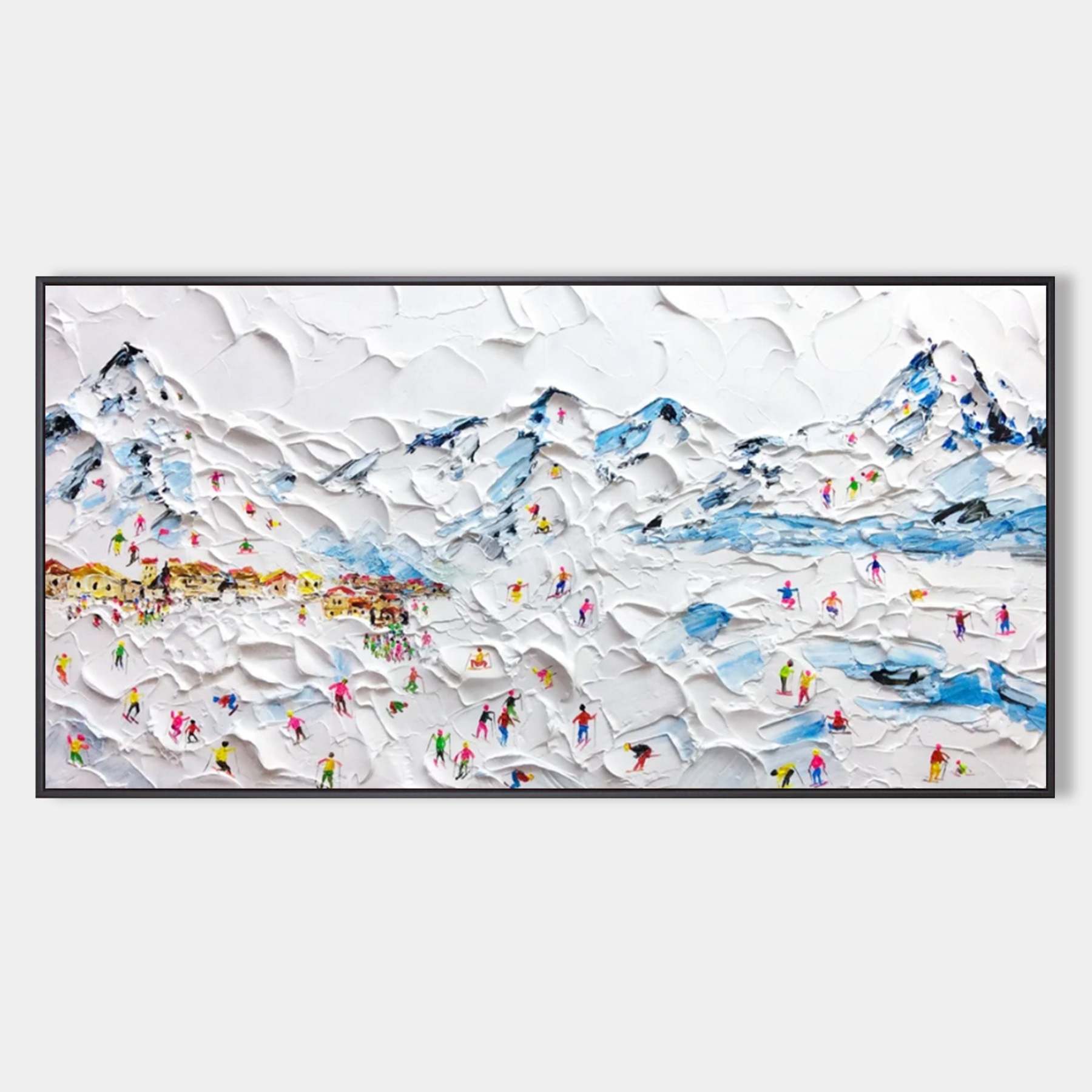 Plaster Art Painting hand - painted #HM183-Homemural