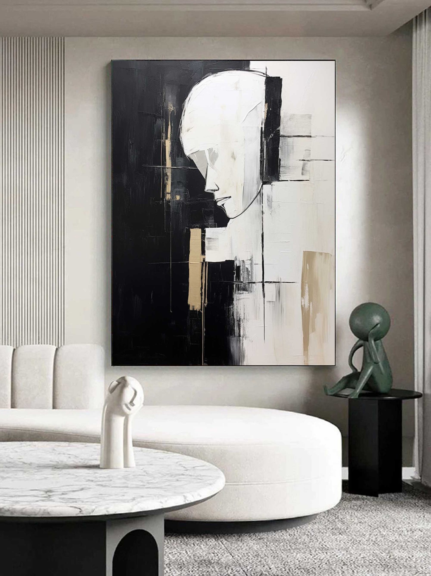 Contemporary Minimalist Art Painting hand - painted #HM150-Homemural