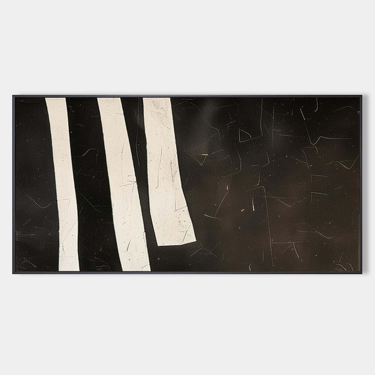 Contemporary Minimalist Art Painting hand - painted #HM450