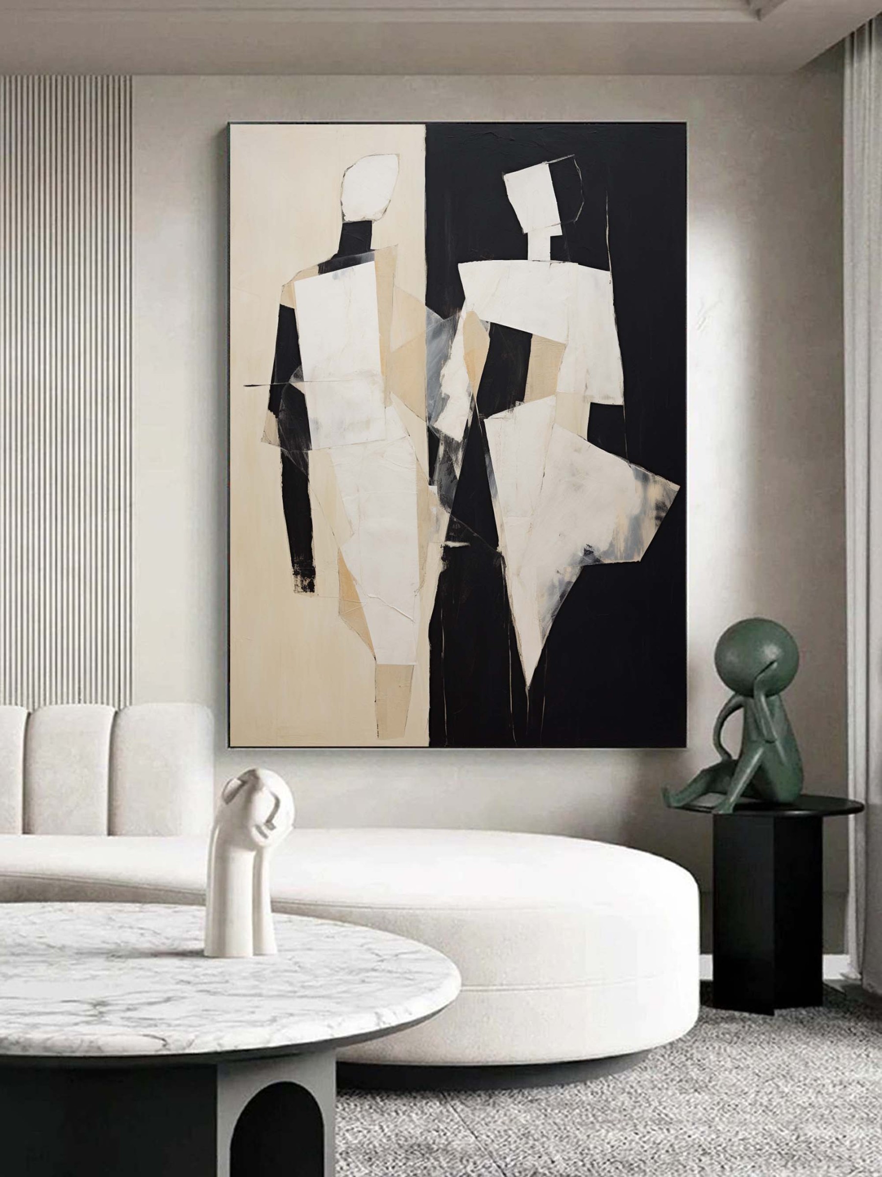 Contemporary Minimalist Art Painting hand - painted #HM136-Homemural