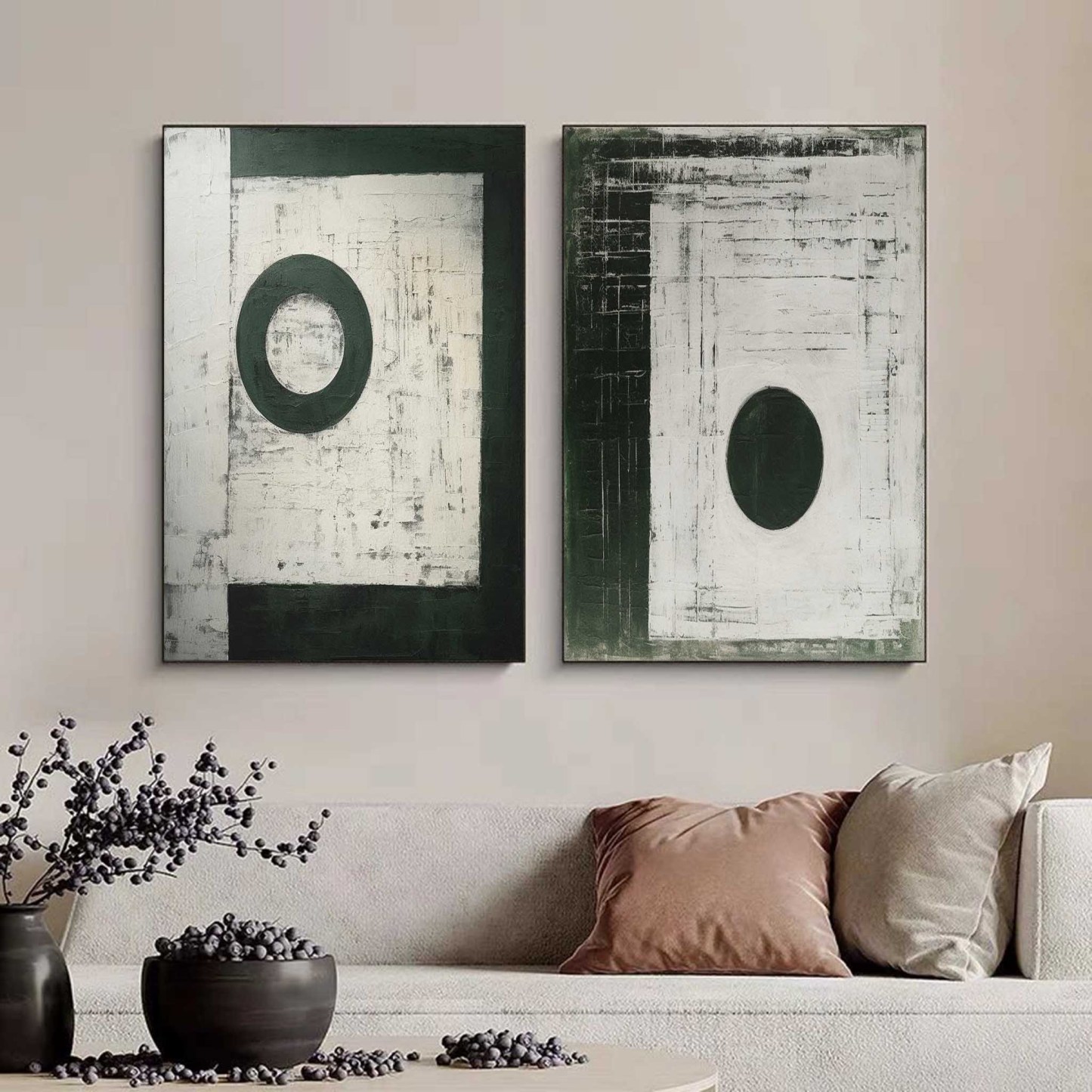 Abstract Painting Set Of 2 #SP151-Homemural