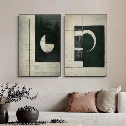 Abstract Painting Set Of 2 #SP150-Homemural