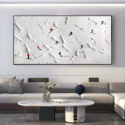 Plaster Art Painting hand - painted #HM105-Homemural