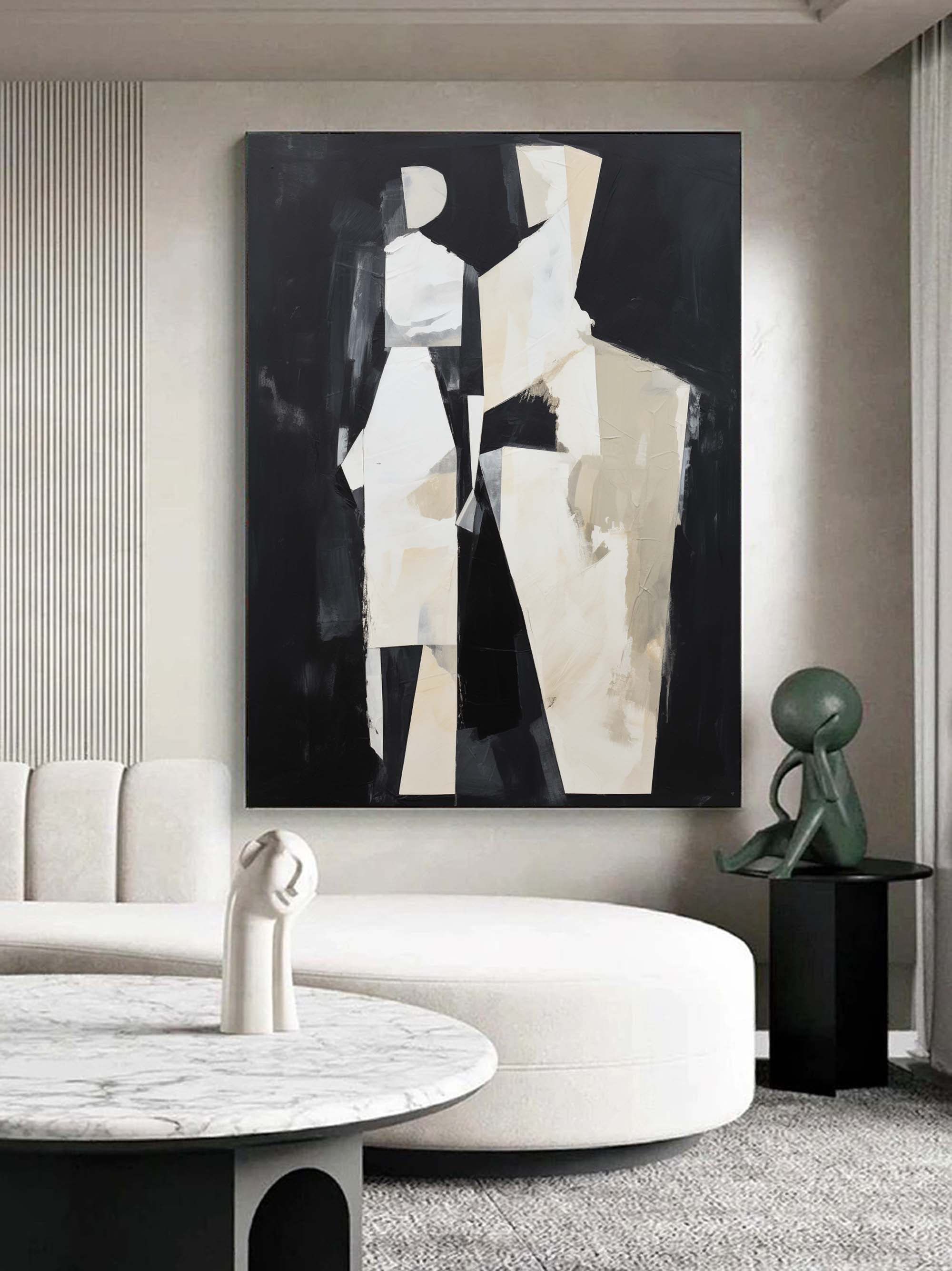 Contemporary Minimalist Art Painting hand - painted #HM583
