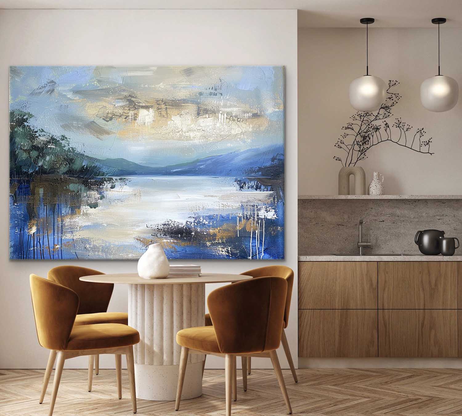 Landscape Art Painting hand-painted #HM1244