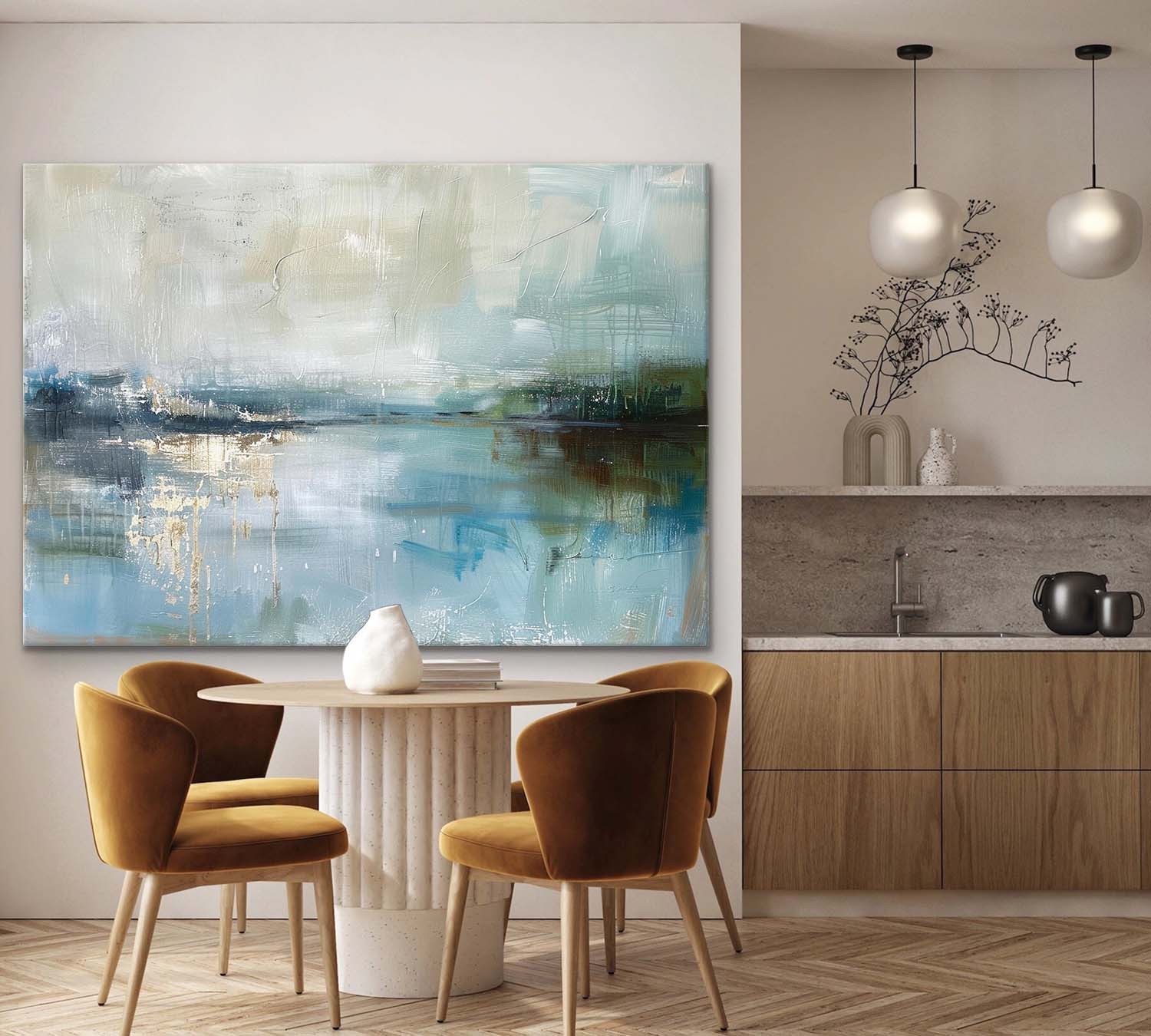 Landscape Art Painting hand-painted #HM1236