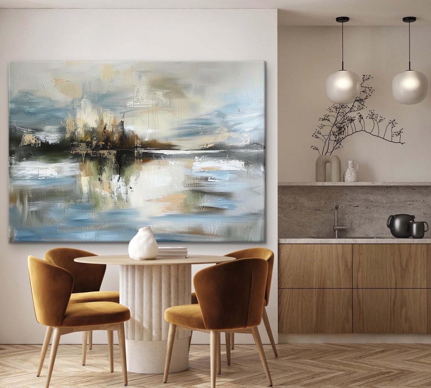 Landscape Art Painting hand-painted #HM1246