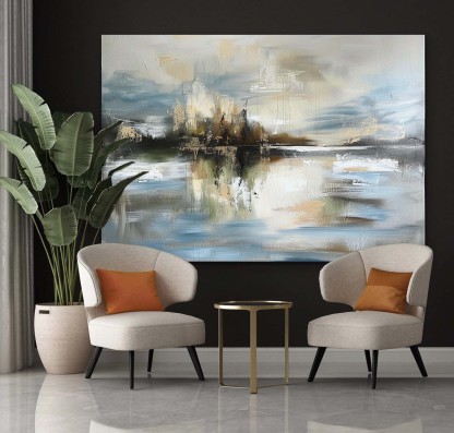 Landscape Art Painting hand-painted #HM1246