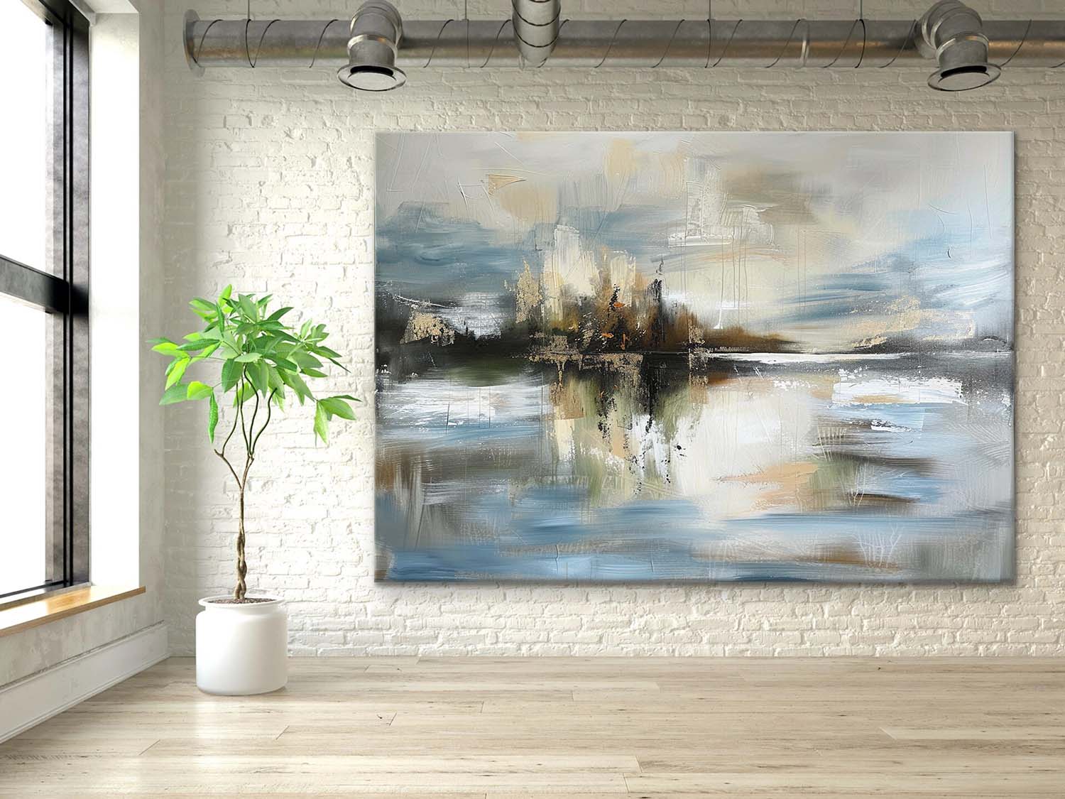 Landscape Art Painting hand-painted #HM1246