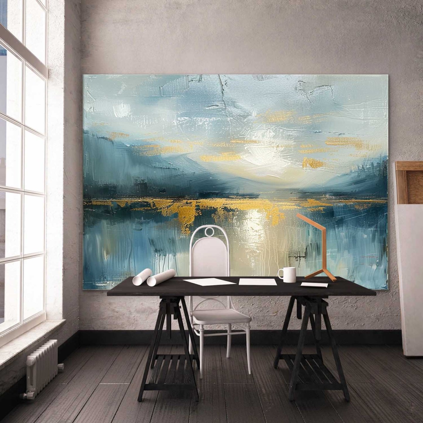 Landscape Art Painting hand-painted #HM1237