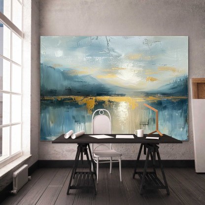 Landscape Art Painting hand-painted #HM1237
