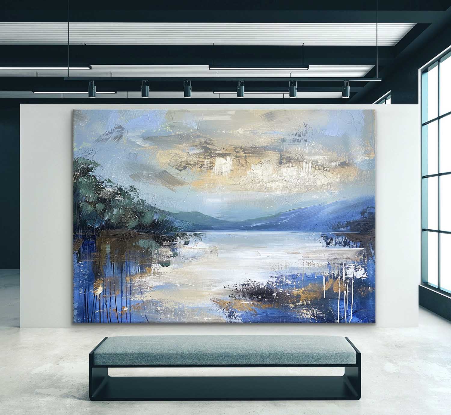 Landscape Art Painting hand-painted #HM1244