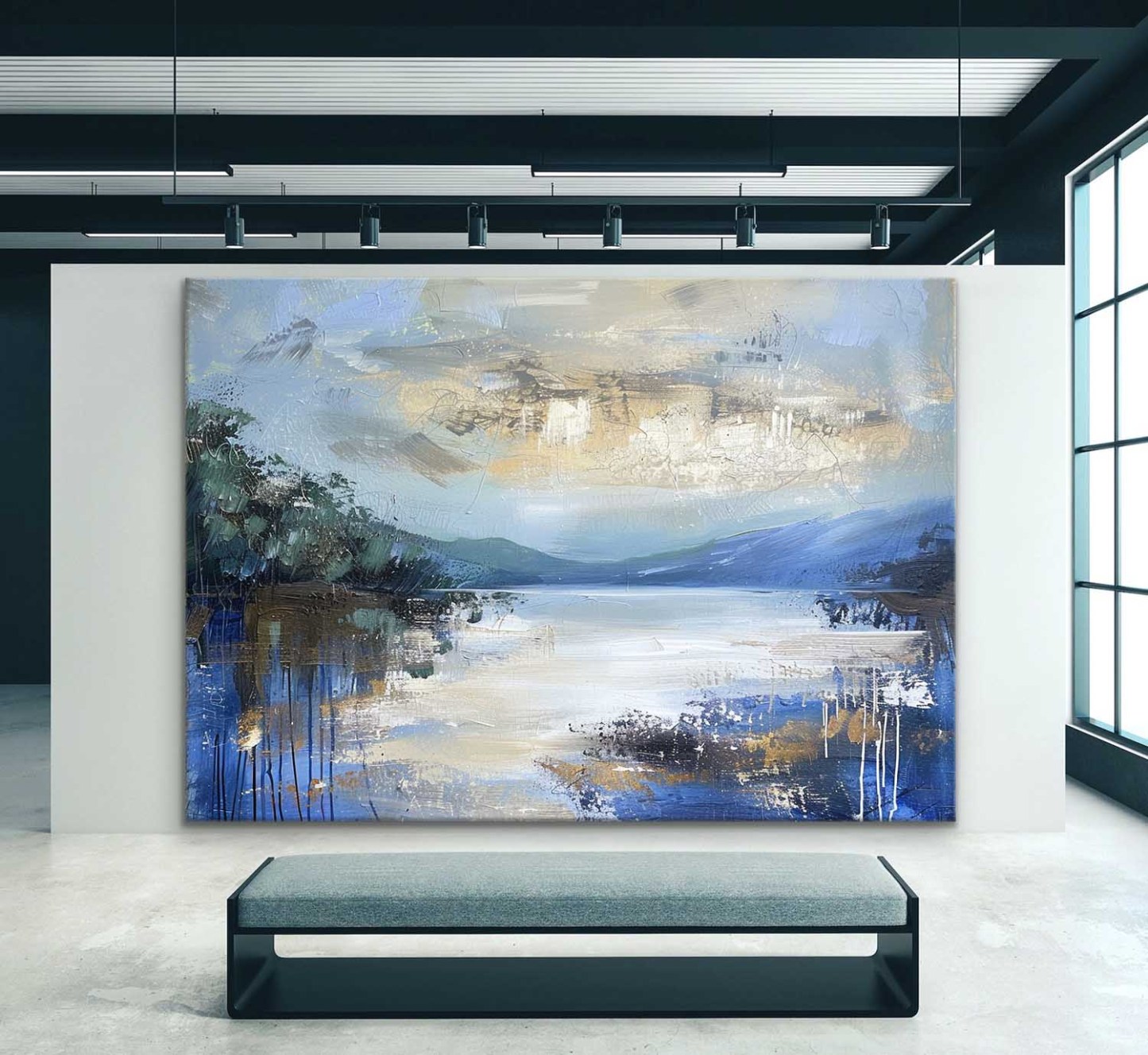 Landscape Art Painting hand-painted #HM1244