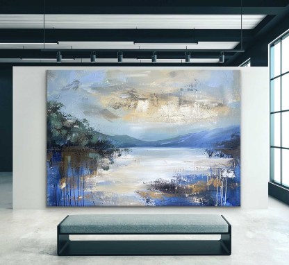 Landscape Art Painting hand-painted #HM1244