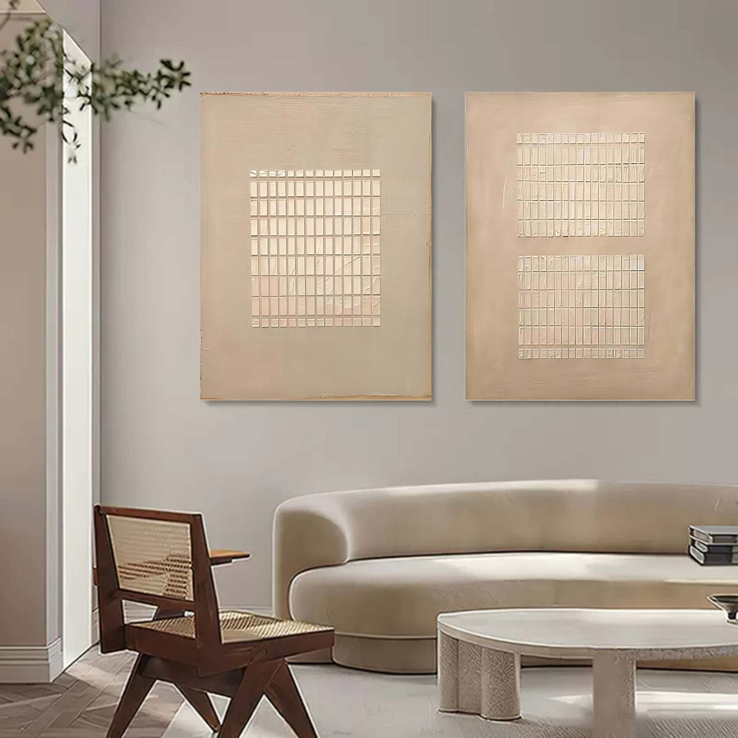 Abstract Painting Set Of 2 #SP070-Homemural