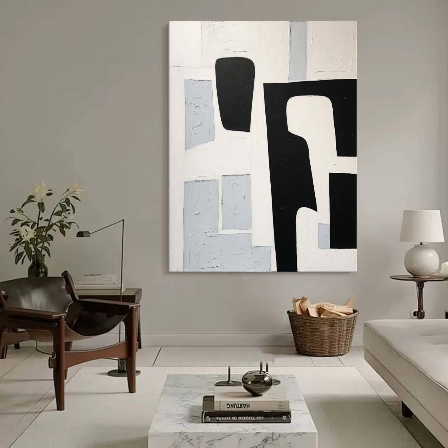 Contemporary Minimalist Art Painting hand - painted #HM160