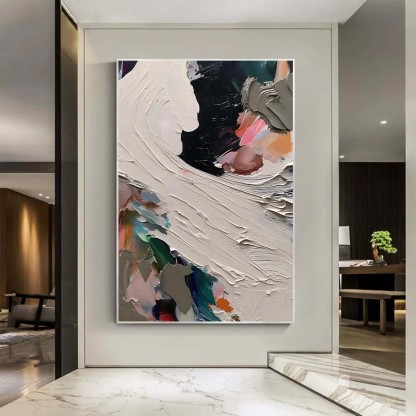 Plaster Art Painting hand - painted #HM700-Homemural