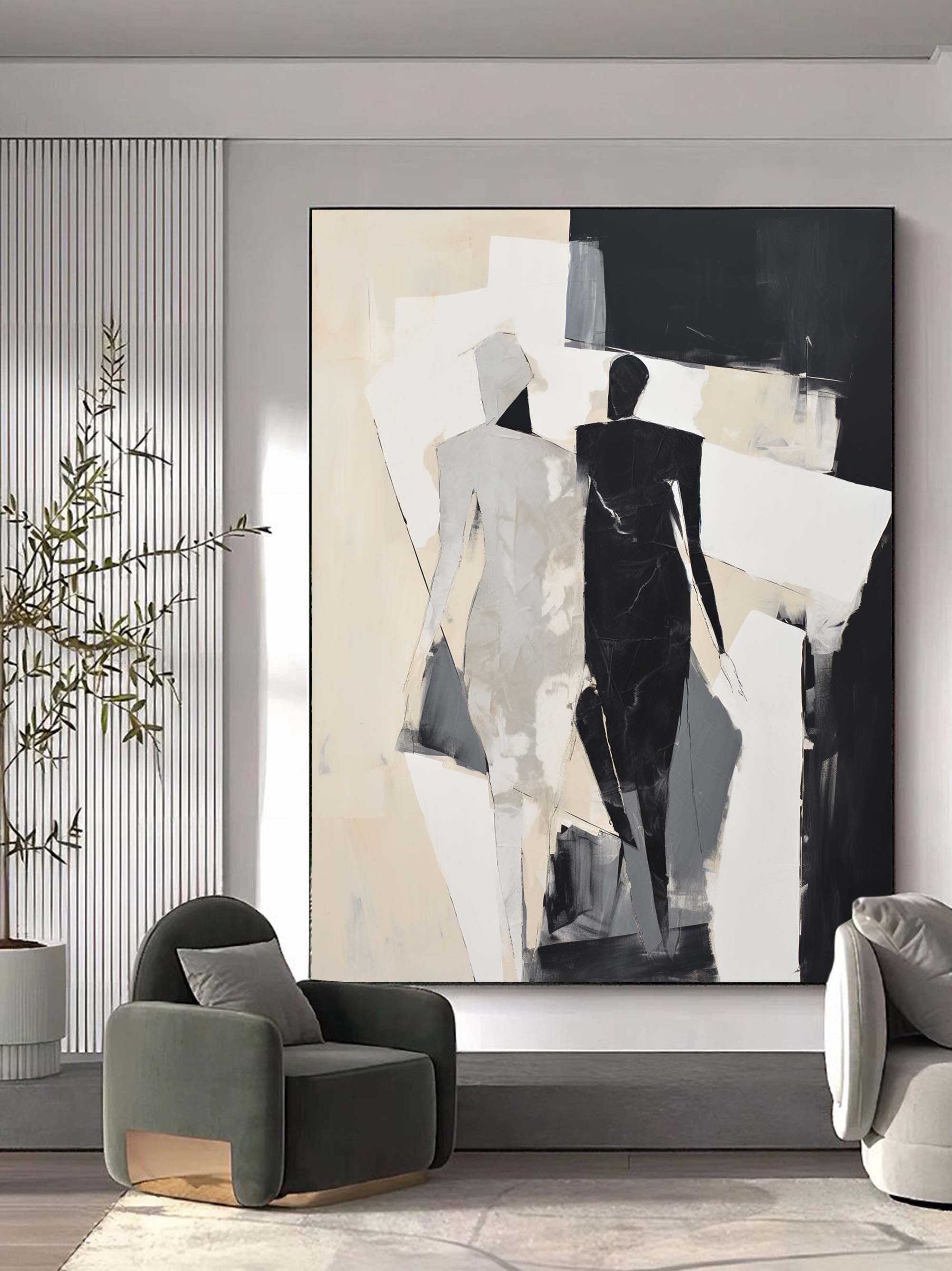 Contemporary Minimalist Art Painting hand - painted #HM144-Homemural