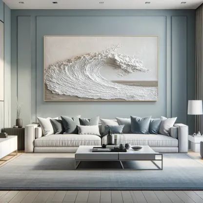 Plaster Art Painting hand - painted #HM1693