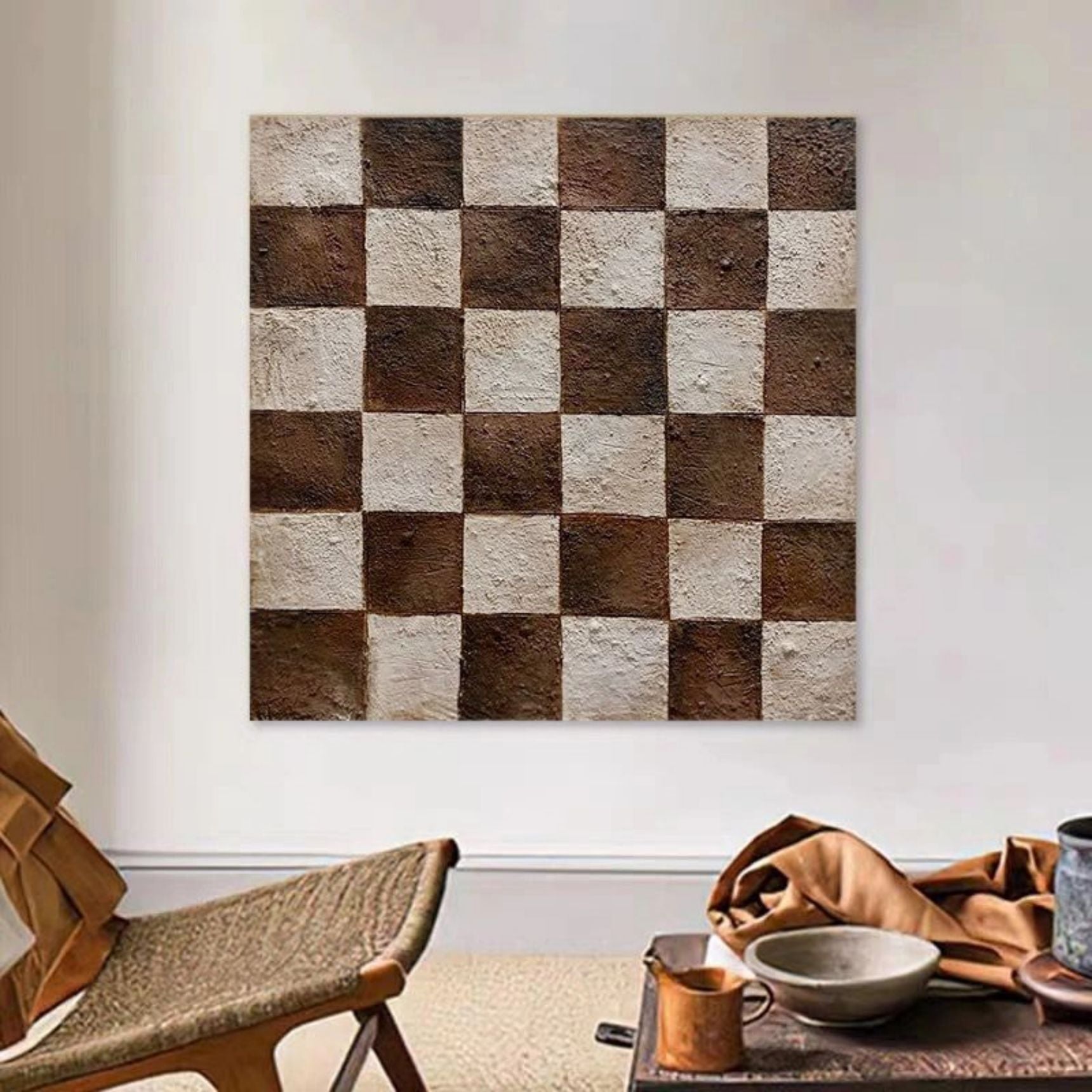 Wabi-Sabi Art Painting hand - painted Set Of 2 #HM642-Homemural