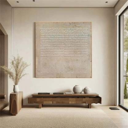 Contemporary Minimalist Art Painting hand - painted #HM1456