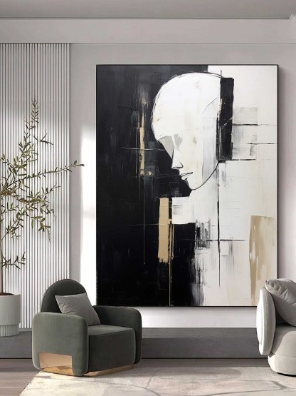 Contemporary Minimalist Art Painting hand - painted #HM150-Homemural