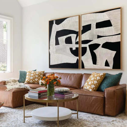 Abstract Graffiti Art Painting hand-painted Set Of 2 #HM1410