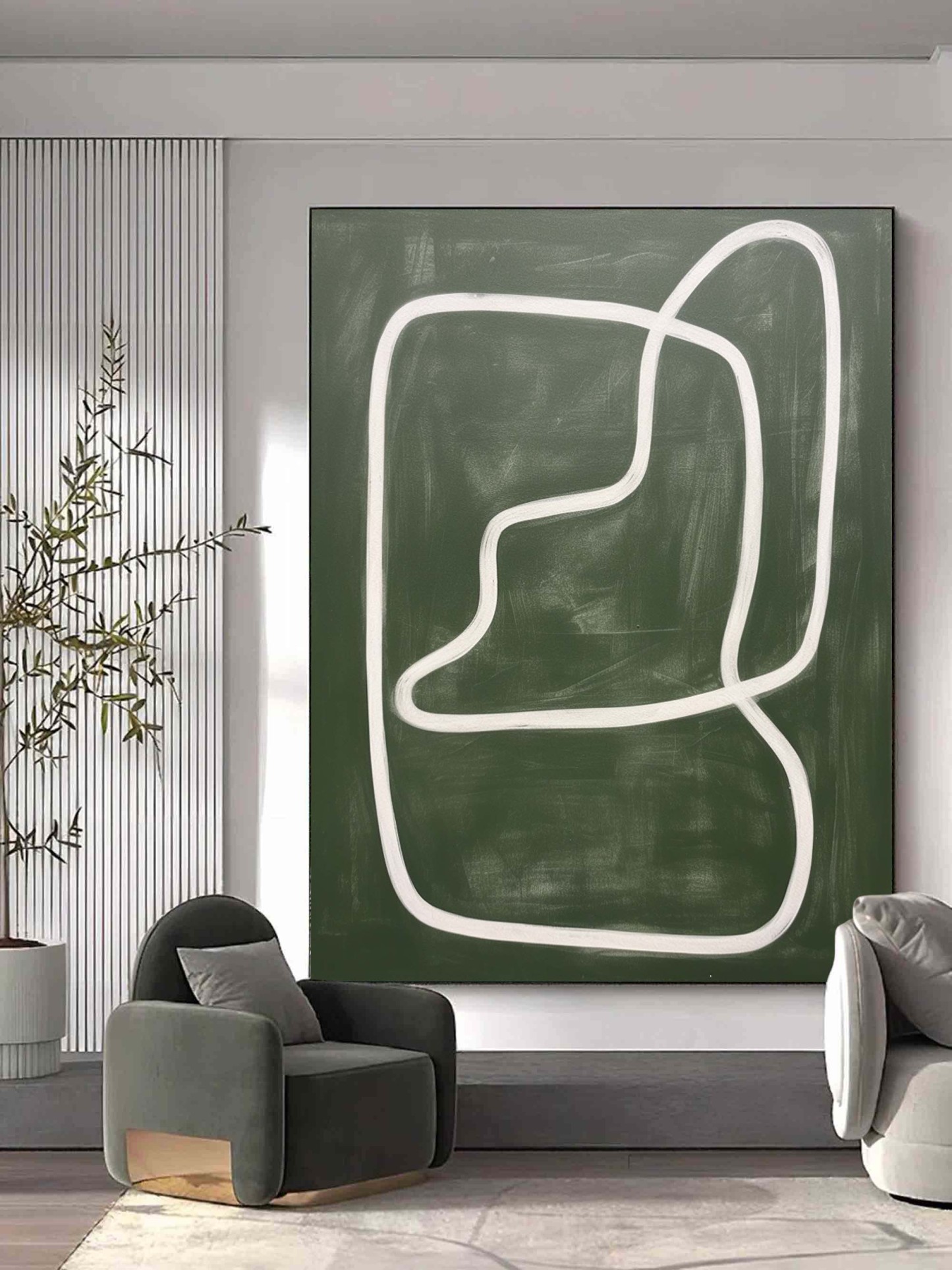 Wabi-Sabi Art Painting hand - painted #HM90-Homemural