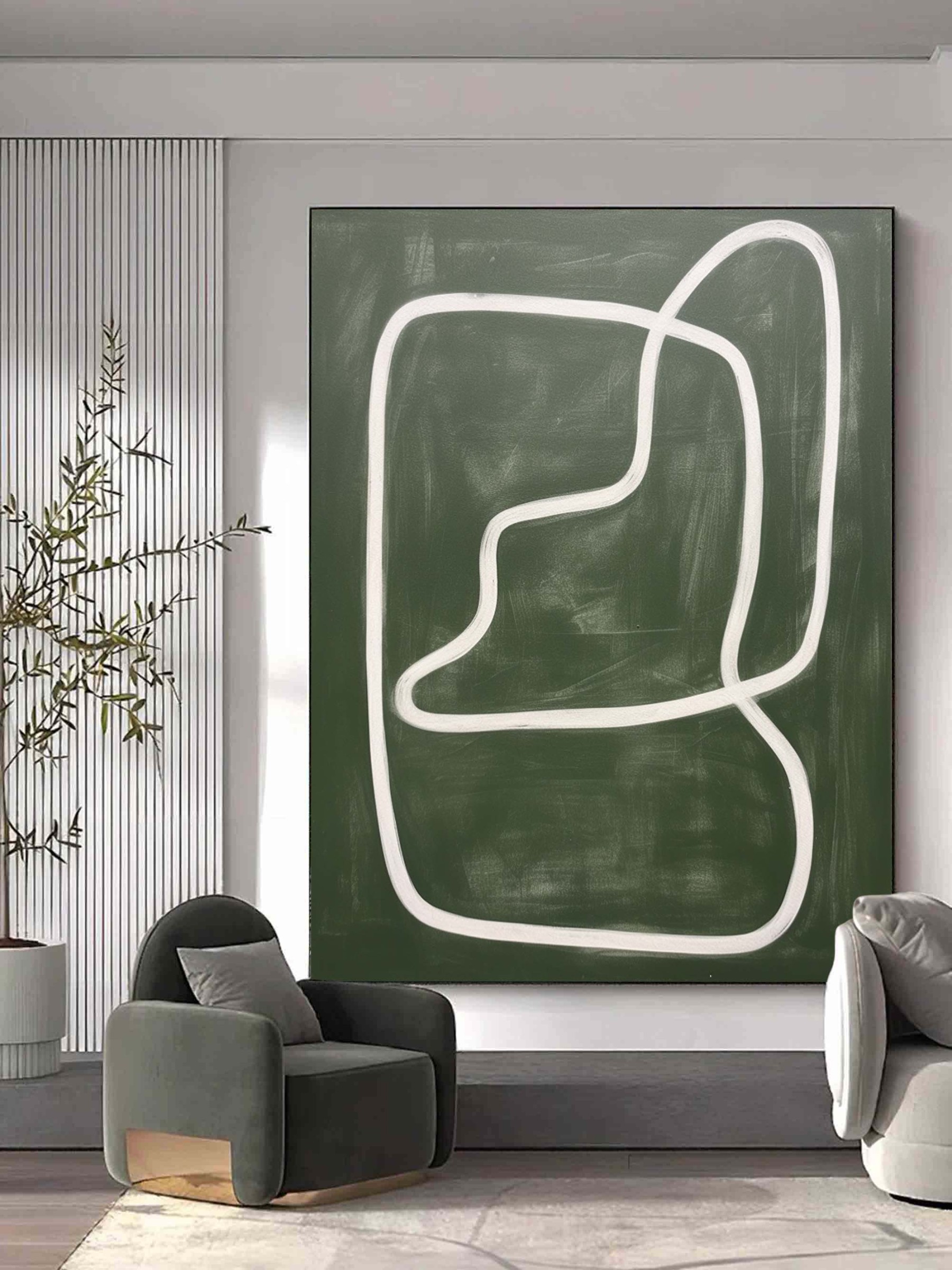 Wabi-Sabi Art Painting hand - painted #HM90-Homemural