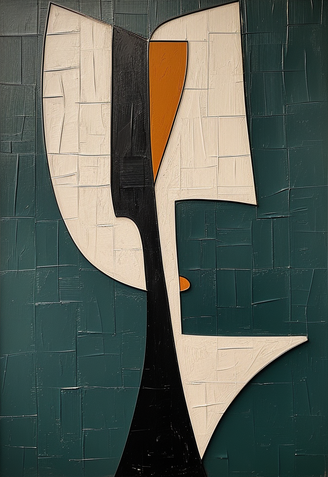 Plaster Art Painting hand - painted Set Of 3 #HM702-Homemural