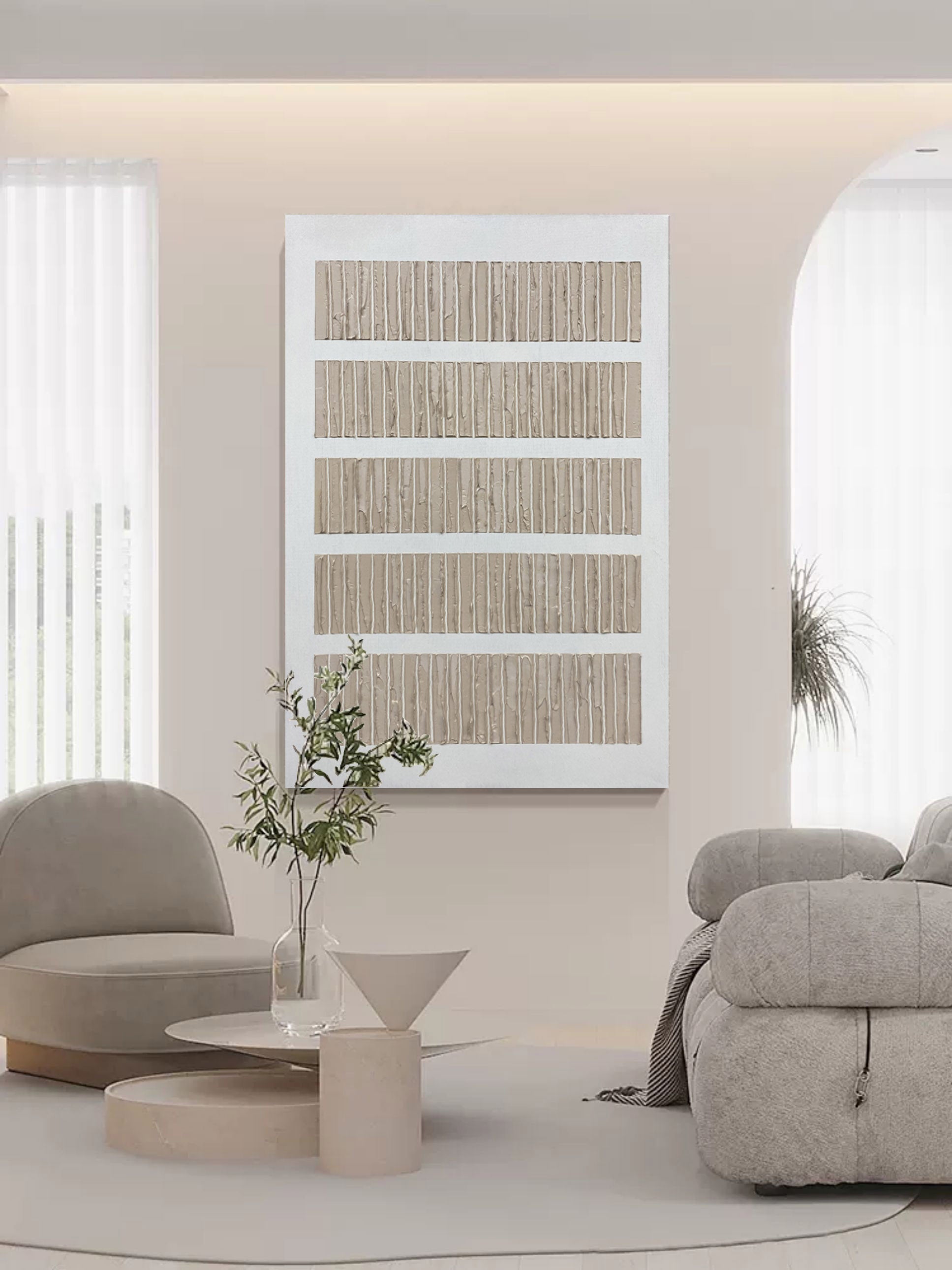 Wabi-Sabi Art Painting hand - painted #HM70-Homemural