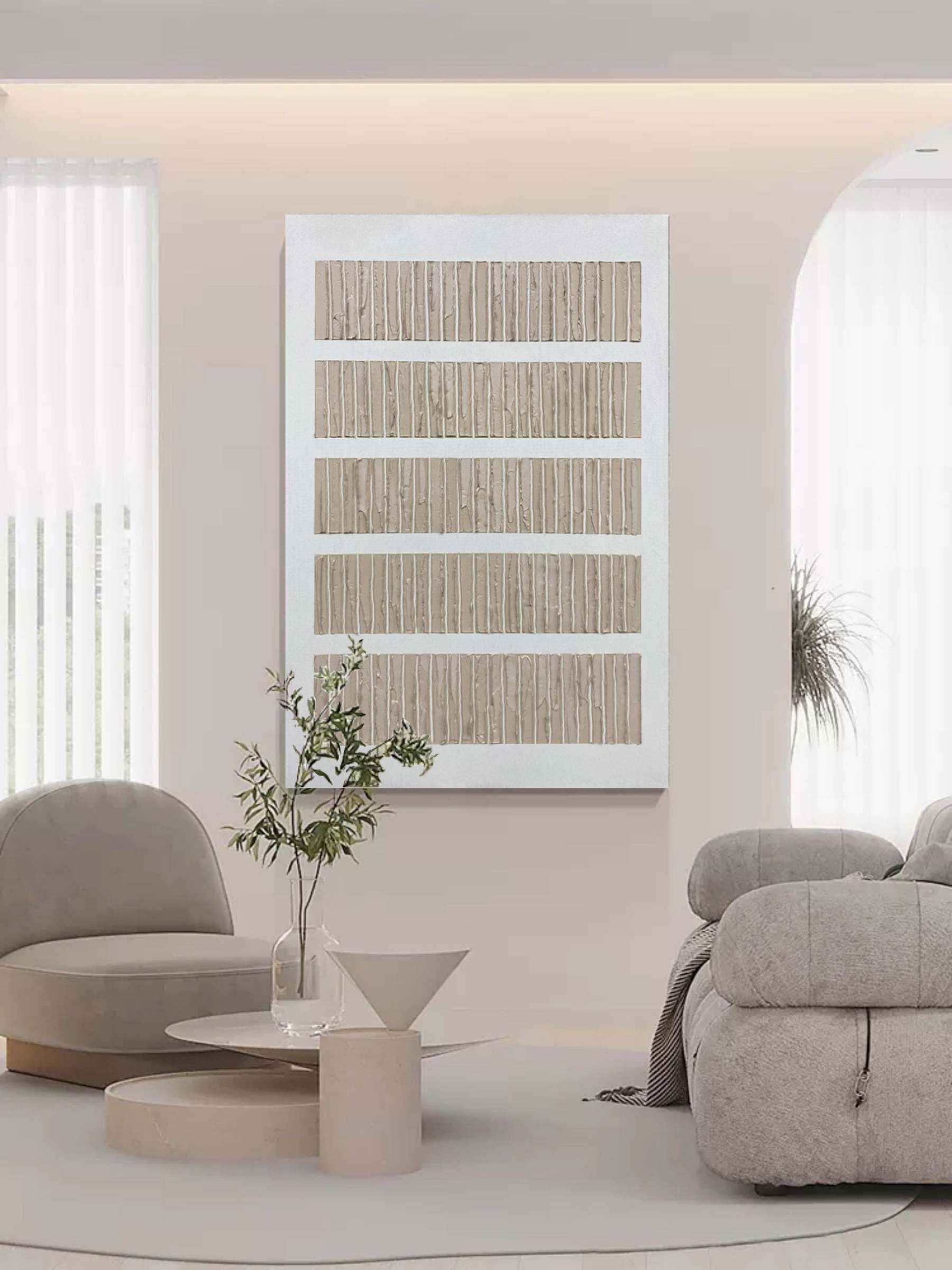 Wabi-Sabi Art Painting hand - painted #HM70-Homemural