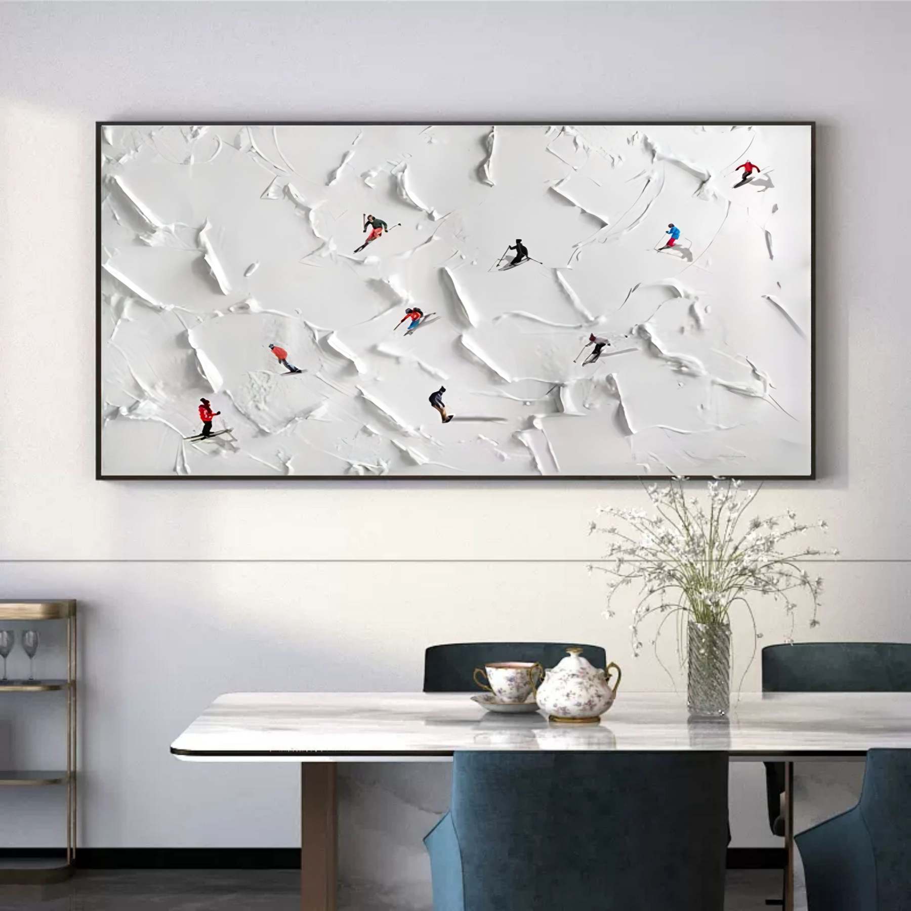 Plaster Art Painting hand - painted #HM105-Homemural