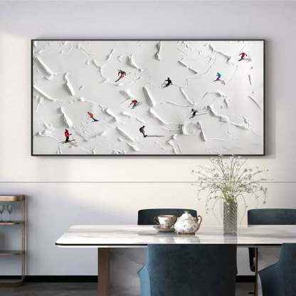 Plaster Art Painting hand - painted #HM105-Homemural