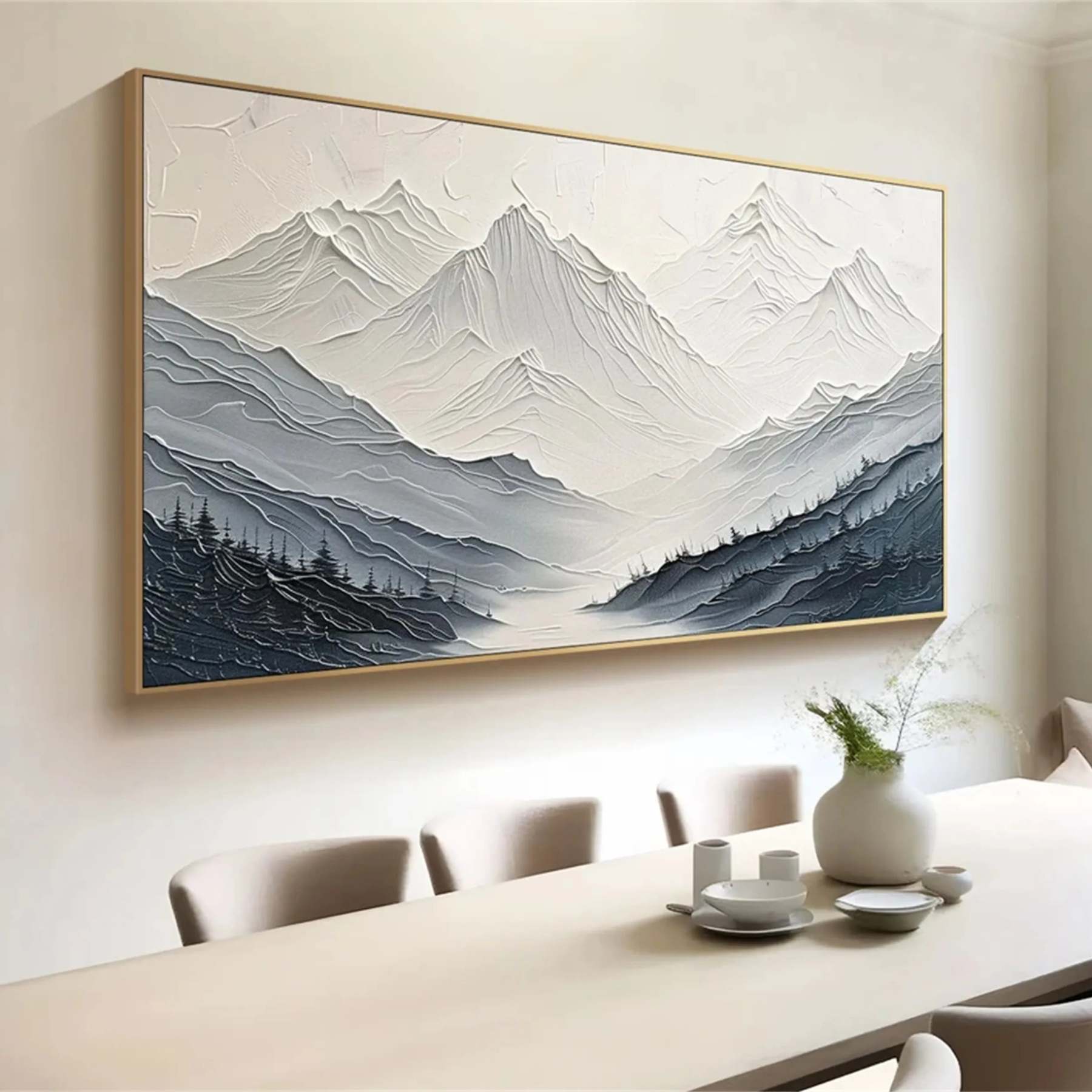 Plaster Art Painting hand - painted #HM739