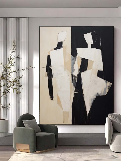 Contemporary Minimalist Art Painting hand - painted #HM136-Homemural