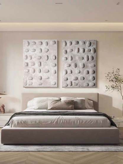 Wabi-Sabi Art Painting hand - painted Set Of 2 #HM641-Homemural