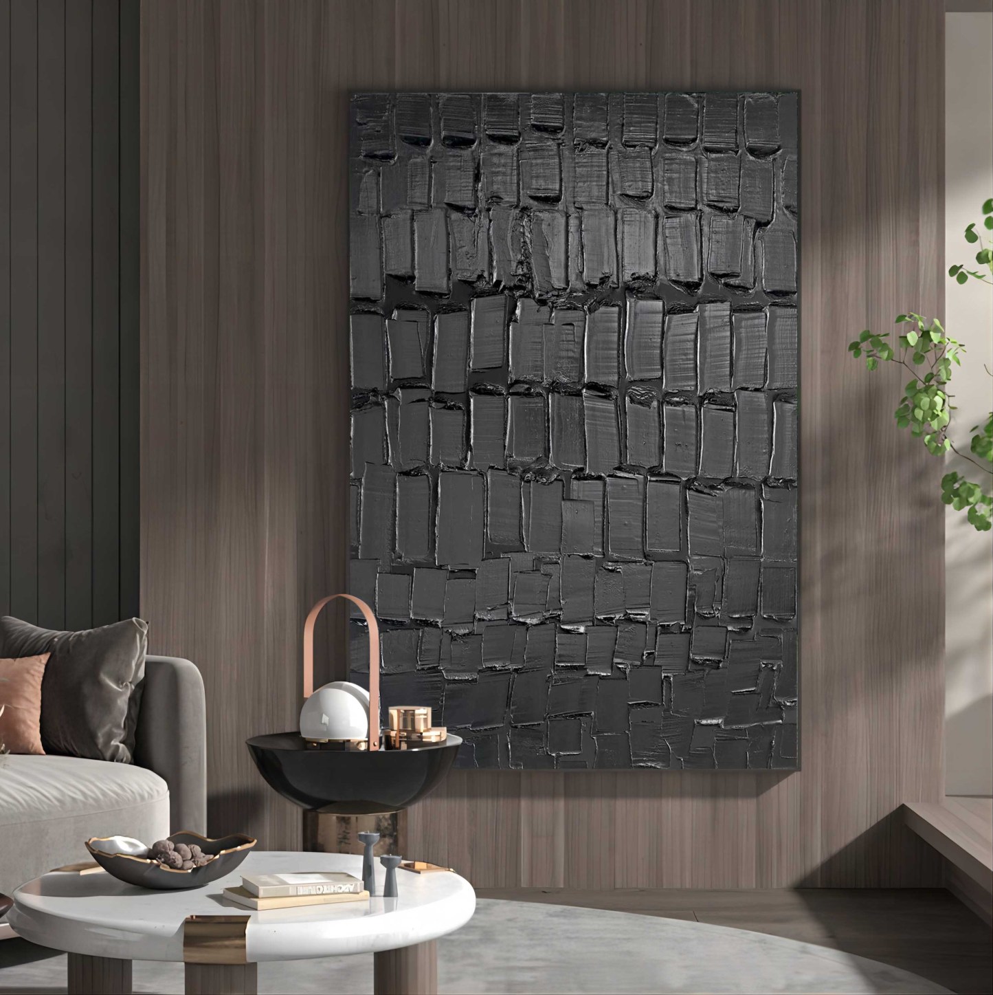 Plaster Art Texture Painting #SG111-Homemural