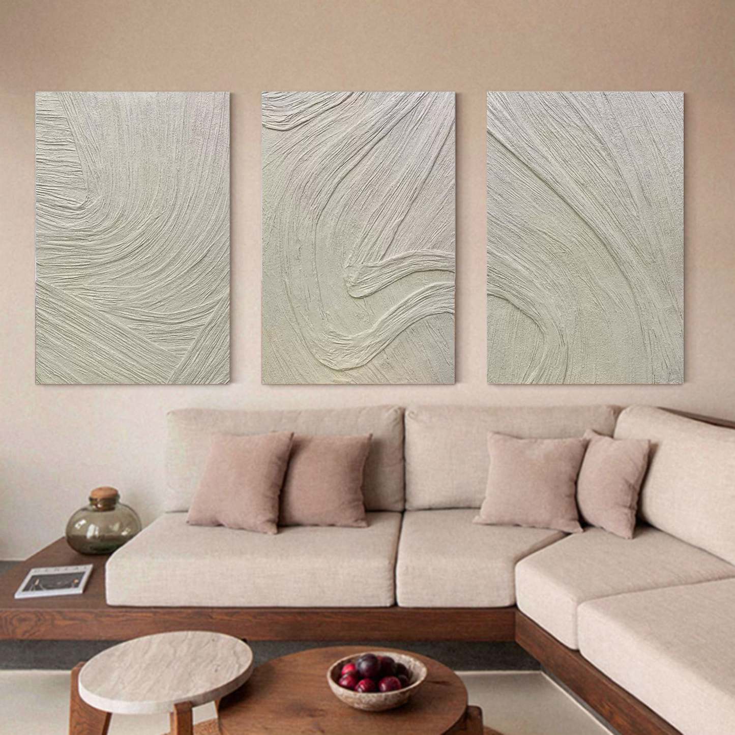 Abstract Painting Set of 3 #SP033-Homemural