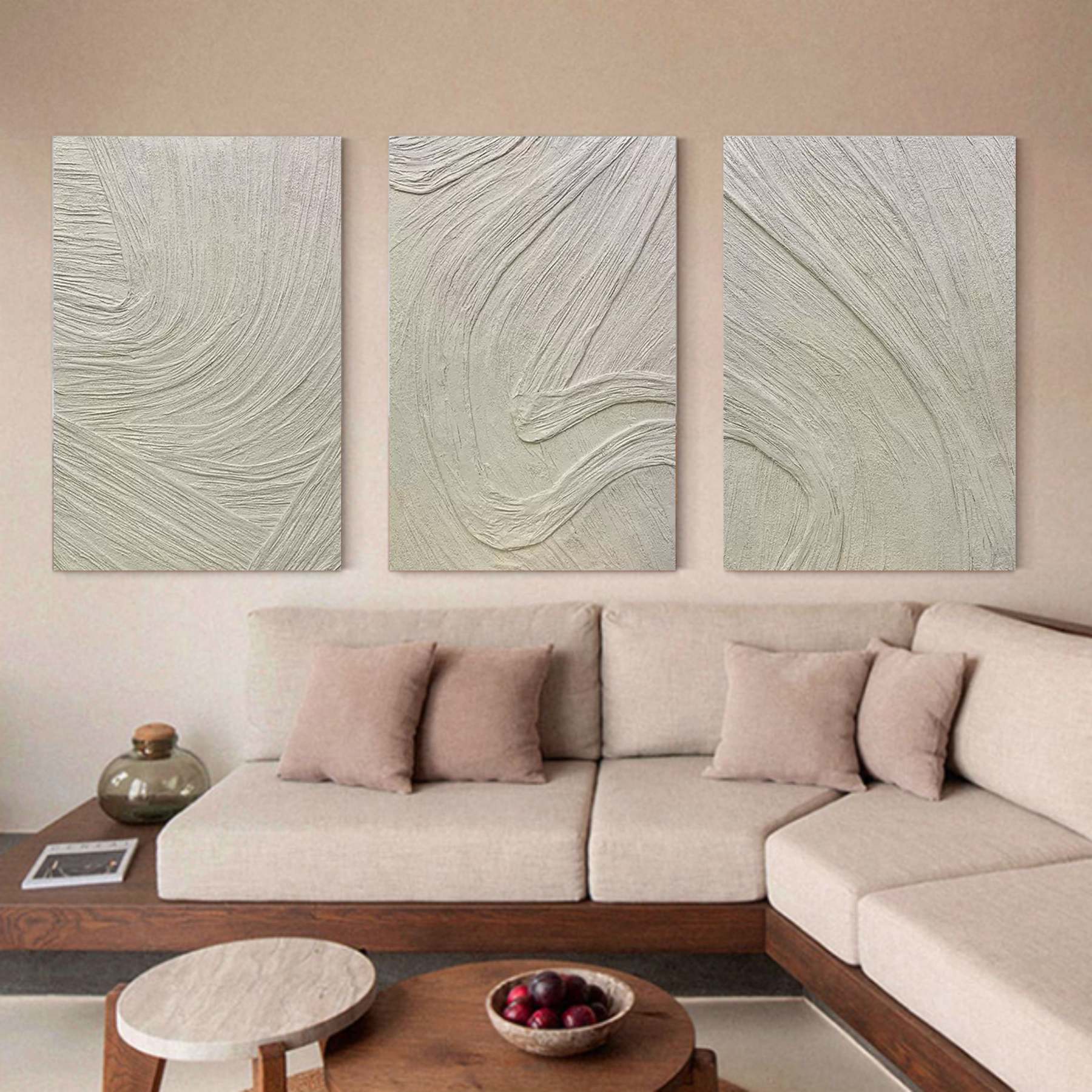 Abstract Painting Set of 3 #SP033-Homemural