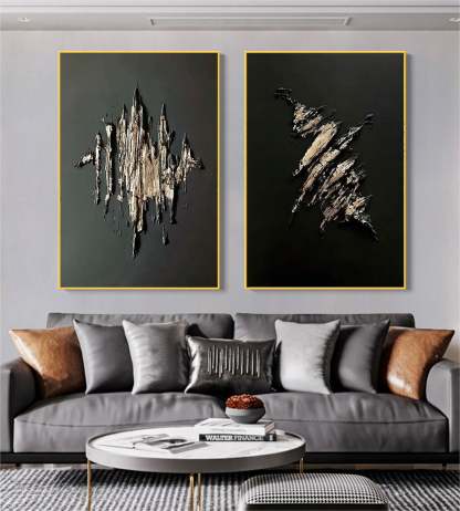 Abstract Painting Set Of 2 #SP059-Homemural