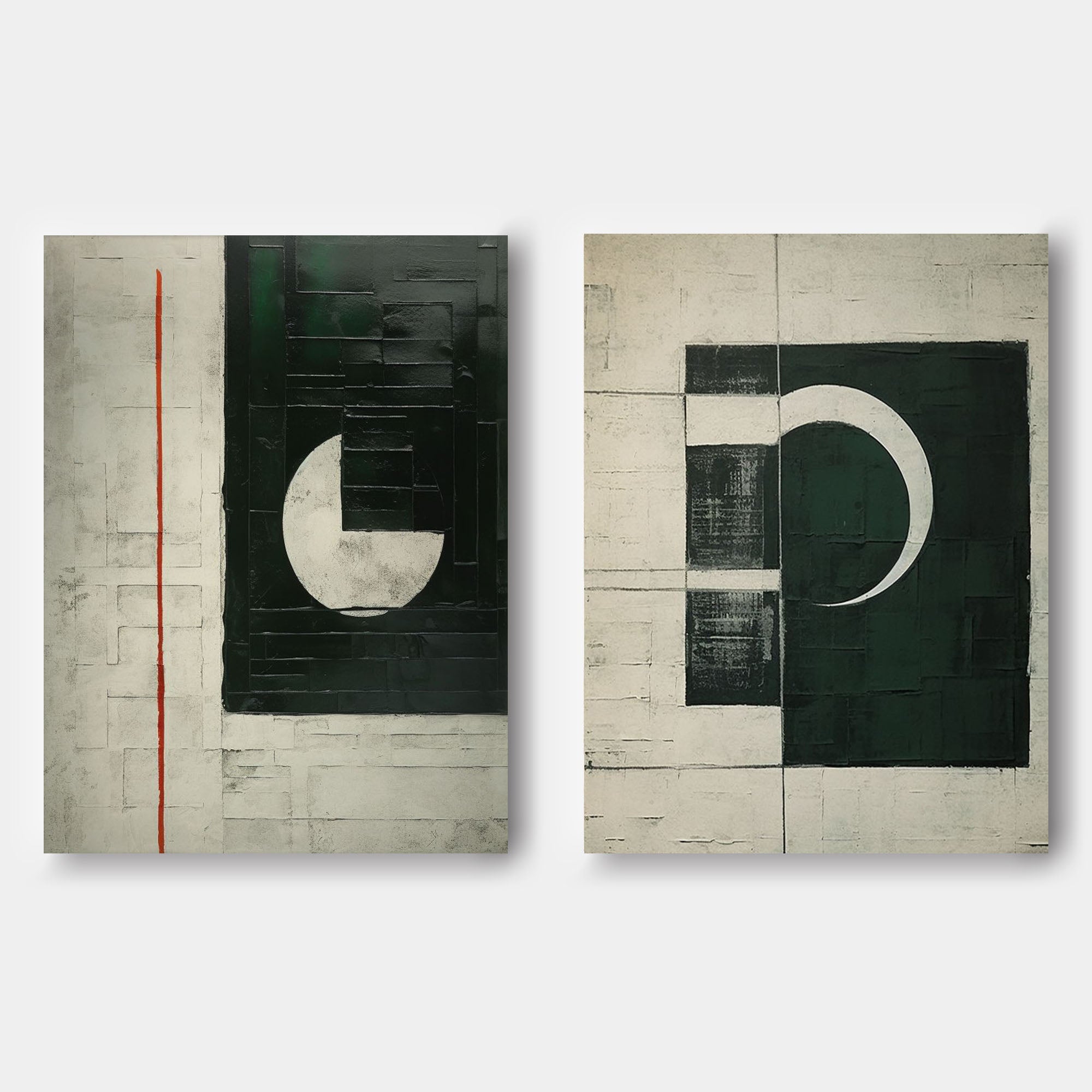 Abstract Painting Set Of 2 #SP150-Homemural