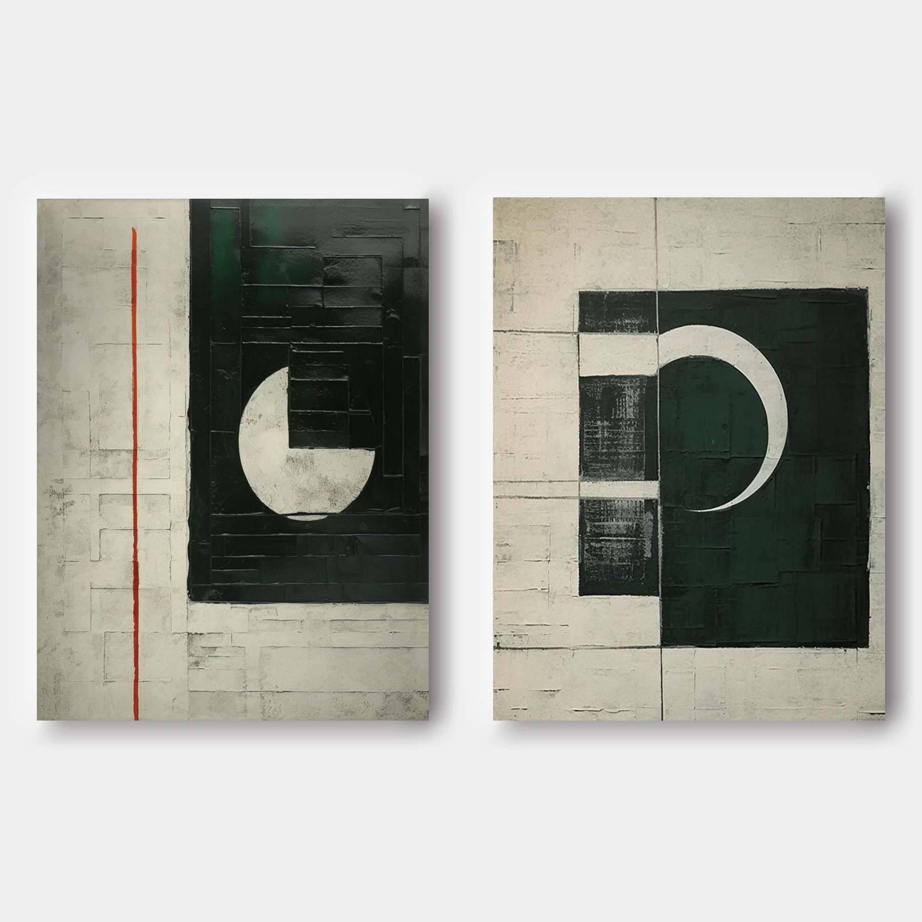 Abstract Painting Set Of 2 #SP150-Homemural