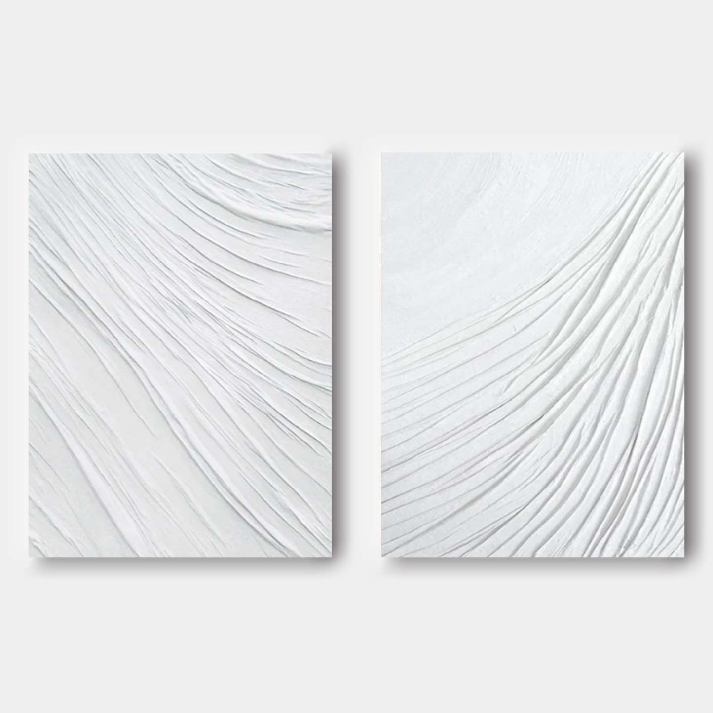 Plaster Art Painting hand - painted Set Of 2 #HM1296