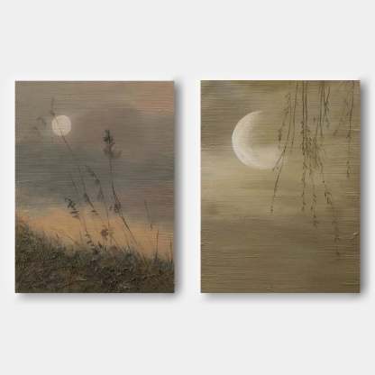 Abstract Painting Set Of 2 #SP108-Homemural